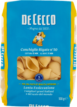 De Cecco Makaroni školjke Pasta di Semola Conchiglie n50 500g – De Cecco