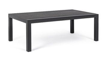 Vrtni stolić za kavu 120x70cm Kanva aluminij antracit