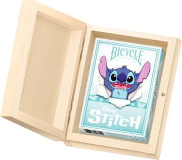 Karte za igranje BICYCLE DISNEY STITCH 1 špil u drvenoj kutiji