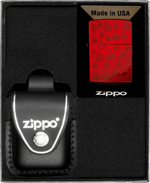 Zestaw ZIPPO upaljač Candy apple red flame pattern, poklon br. 3