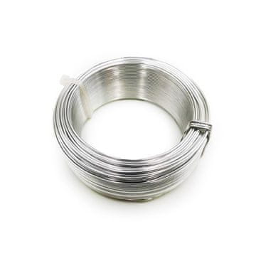 Žičana vrpca za cvijeće - mali prsten - 1mm x 50m - srebrna