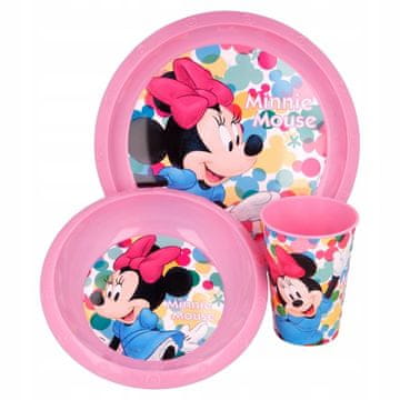 Stor Set šalica s tanjurom i zdjelicom Minnie Mouse