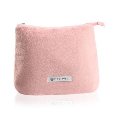 Betlewski BKP-FR-01 Ružičasta kozmetička od krzna za žene FLUFFY