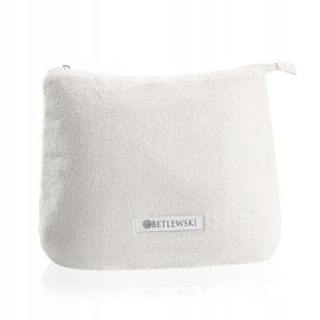 Betlewski BKP-FR-01 BIALY kozmetička torbica krzno damska FLUFFY