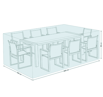 navlaka za blagovaonski set 200x140x90cm