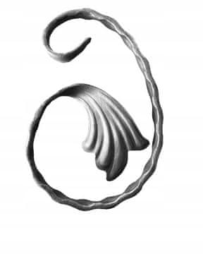 KOVANI SPIRALNI ELEMENT 10.240 12X6 H150XL100