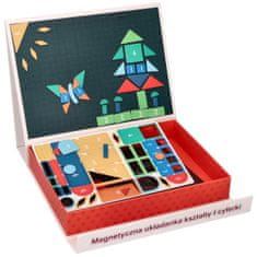 Adam toys Magnetna ploča za slaganje - Oblici i brojevi