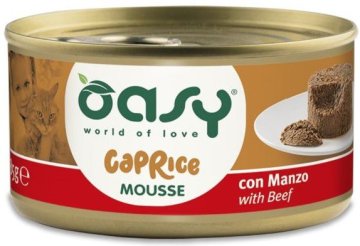 Oasy | Mousse mačka | 85 g - Govedina 85 g