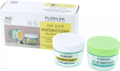 EK Set za osvjetljavanje područja oko očiju Osvjetljavajuća krema za oči s očicom, vitaminom C + očicom i gelom od trputca za kapke i područje oko očiju 15 ml + 10 g / 2994