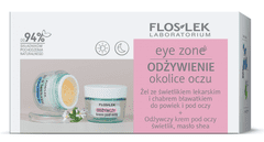 EK Set za njegu područja oko očiju Hranjiva krema za oči s bijelim očnjakom, shea maslacem + gel s bijelim očnjakom i različkom za kapke i područje ispod očiju 15ml + 10g / 3007