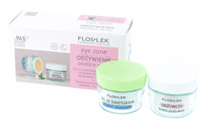 EK Set za njegu područja oko očiju Hranjiva krema za oči s bijelim očnjakom, shea maslacem + gel s bijelim očnjakom i različkom za kapke i područje ispod očiju 15ml + 10g / 3007