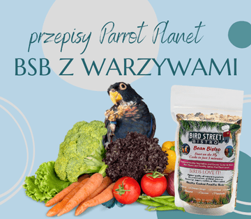 PAPUZIA Kuhinja ParrotPlanet - Bird Street Bistro s povrćem - Autorov recept Adzioszka iz Parrot Disaster