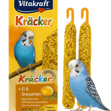 Vitakraft Kracker jaje i trava za papigice - 2 kom. | Odličan okus, prirodni sastojci, zdrav kljun