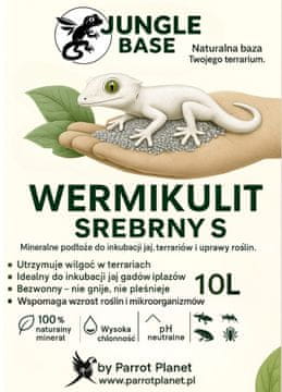 - Srebrni vermikulit S - mineralni supstrat za inkubaciju jaja i terarije 10 litara