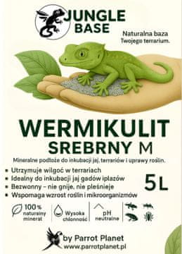 - Srebrni vermikulit M - mineralni supstrat za inkubaciju jaja i terarije 5 litara