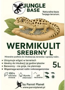 - Srebrni vermikulit L - mineralni supstrat za inkubaciju jaja i terarije 5 litara