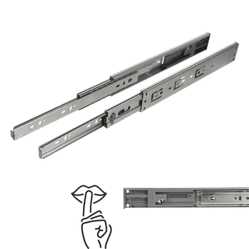 Coriex Klizna staza s kugličnim ležajem i tihim zatvaranjem H45, puno izvlačenje 300 mm 30 kg NB48
