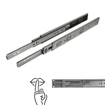 Coriex Klizna staza s kugličnim ležajem s mekim zatvaranjem H45, puno izvlačenje 350 mm 30 kg NB48