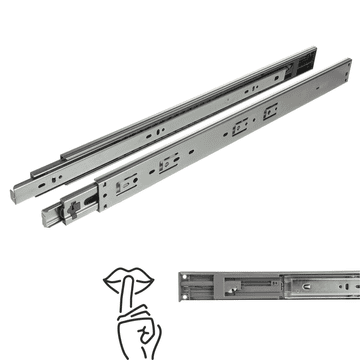 Coriex Klizna staza s kugličnim ležajem i tihim zatvaranjem H45, puno izvlačenje 500 mm 30 kg NB48