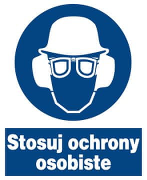 ZNO-19 - Znak zaštite na radu - Koristite osobnu zaštitnu opremu