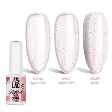 Hibridni LED/UV gel lak Pink Peachy Glitter hema/Di-hema Free 6g