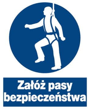 ZNO-15 - Znak zaštite na radu - stavite sigurnosni pojas