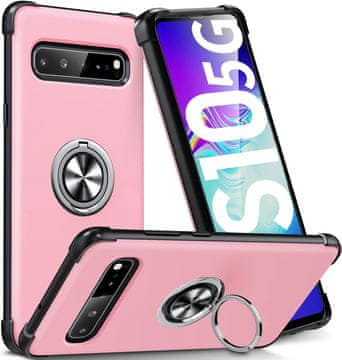 Futrola za Samsung Galaxy S10 5G, plastična, ružičasta stražnja strana, izdržljiva, čvrsta