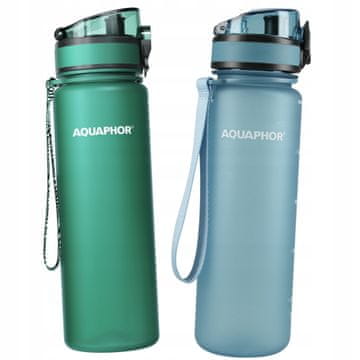 Aquaphor 2x boca za filtriranje Aquaphor City 0,5L, plava + zelena boce