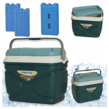Pinnacle Veliki putni hladnjak Pinnacle 20L plava + 3 uloška 2x 500ml i 1000ml