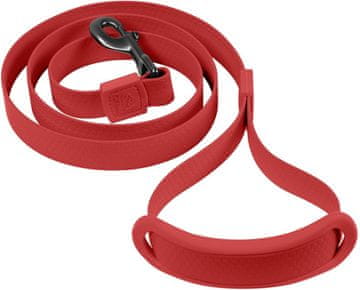 Crvena uzica za velike pse, duljina 1,4 m, PVC najlon, vodootporna, za trening