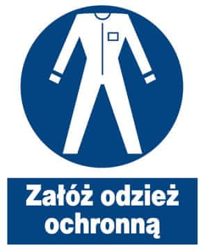 ZNO-16 - Znak zaštite na radu - stavite zaštitnu odjeću