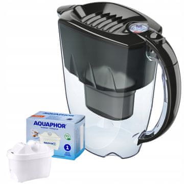 Aquaphor Amethyst crni vrč za filtriranje od 2,8 l s uloškom maxfor B25