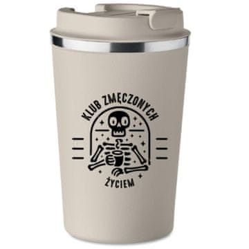 Premium termo šalica s tiskom KLUB UMORNOG ŽIVOTA 350 ml KT_077