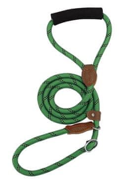 Povodac za ogrlicu za pse protuklizni zeleni duljina 130 cm promjer 8 mm