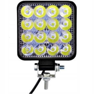 Halogena LED radna svjetiljka 48W 16 dioda 10V 12V 83x83x20mm - LLP16MINI