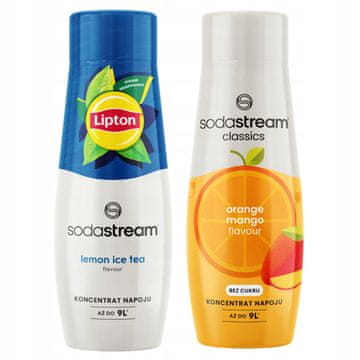 SodaStream 2 sirupa za vodu Sodastream Čaj Limun Ice Tea +Naranča Mango Naranča