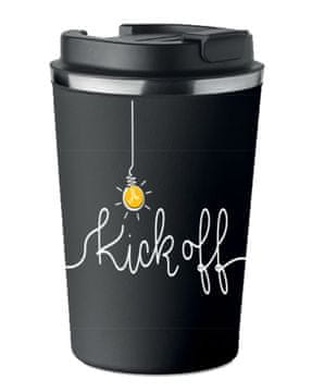 Premium termo šalica s printom KICK OFF žarulje 350ml 0.35l KT_030
