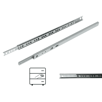 Coriex Klizni ležaj H17, djelomično izvlačenje 310 mm, 10 kg NB17