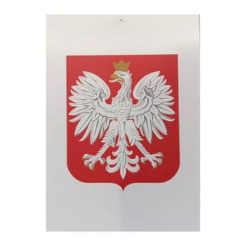 PVC PLOČA Poljski amblem EAGLE Grb izbori škola ured A4 21x30cm T058