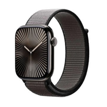 Crong Nylon - Sportski remen za Apple Watch 44/45/46/49 mm (noćno siva)