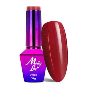 MollyLac LED/UV gel lak hibridni lak Hearts & Kisses br. 197 Dazzling Kisses 10 g
