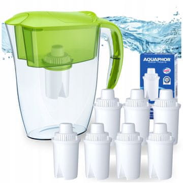 Aquaphor Dzbanek filtra za vodu Aquaphor Real 2,9L, limeta, 7 filtera B15