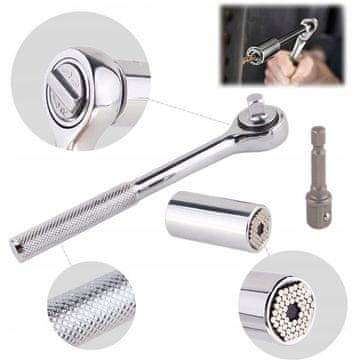 FALON-TECH Nasadka univerzalna 7-19mm ključ igličasti 3/8" račna Falon-Tech