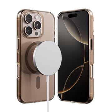 Crong Clear MAG Pro - MagSafe maskica za iPhone 16 Pro Max (pustinjska)