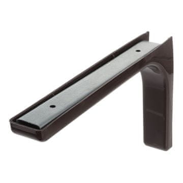 Coriex Nosač police s plastičnom kapicom - smeđi 237x143x34 mm JK28
