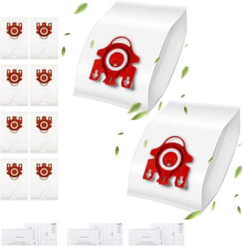 10 vrećica za Miele GN hyclean 3D compact C1/C2/C3 usisavač + 3 filtera