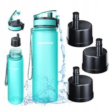 Aquaphor Boca za filtriranje vode 0,5L Aquaphor City menta za školu + 3 uloška