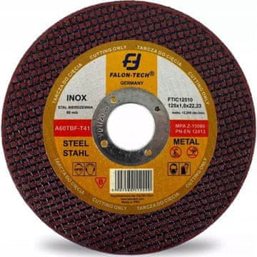 FALON-TECH disk za rezanje metala od nehrđajućeg čelika 125x0,8 mm