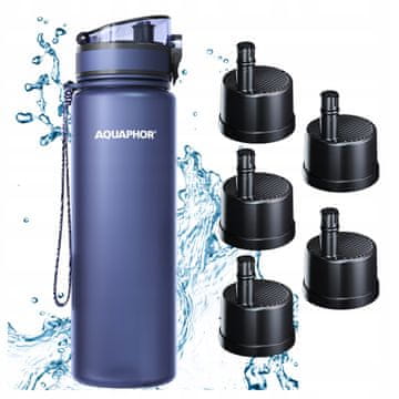 Aquaphor Boca za filtriranje s filterom AQUAPHOR CITY 800 ml tamnoplava + 5 uložaka