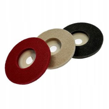 FALON-TECH Tarcze ścierne od włókniny 125mm 3 kom. brusni disk Falon-Tech